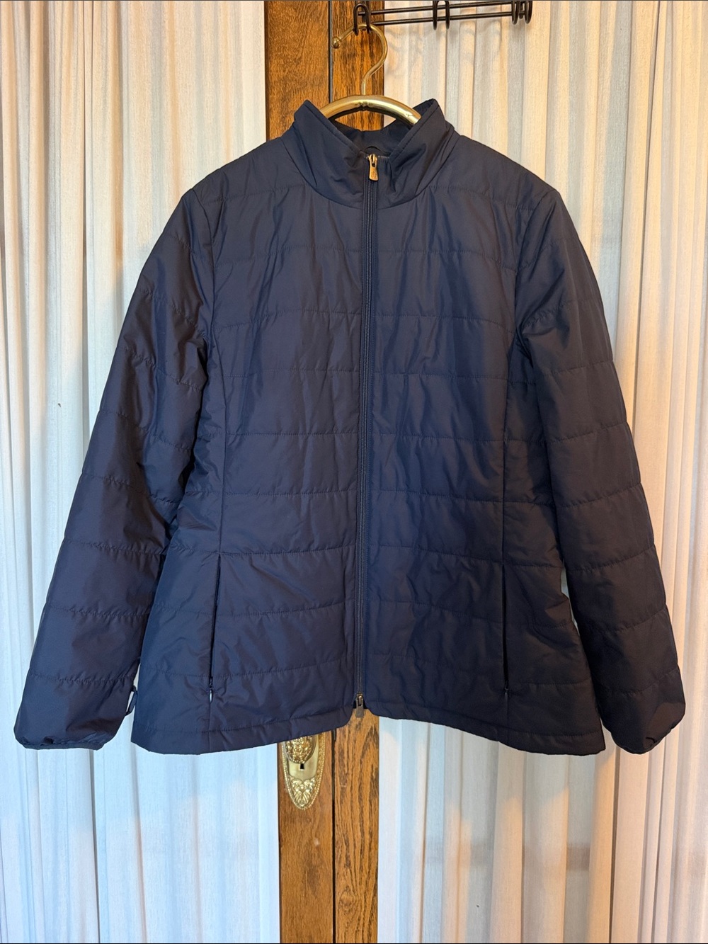 Brooks Brothers Navy Blue Zip Front Insuiated Thermore Jacket